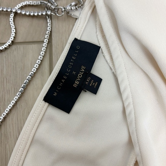 Michael Costello x REVOLVE Bowery Maxi Dress in Cream Size XXS - Picture 11 of 15